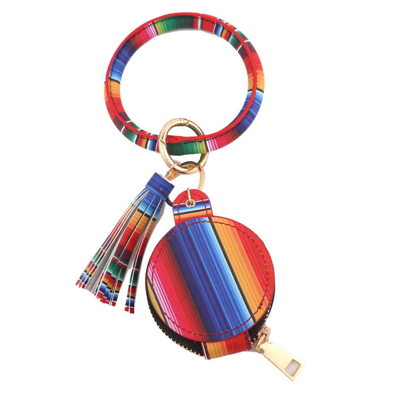 Wholesale Bluetooth Earphone Bags, Zero Wallet, Anti Loss PU Leather Wrist Keychain